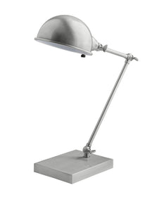 Adesso 21"H Swing Arm LED Desk Lamp Brushed Steel Metal Finish