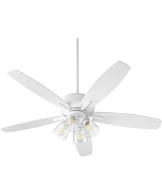 52" Breeze 4-light LED Ceiling Fan Studio White