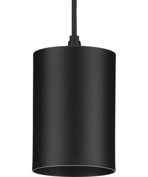 5"  Outdoor LED Aluminum Cylinder Cord-Mount Hanging Light Black