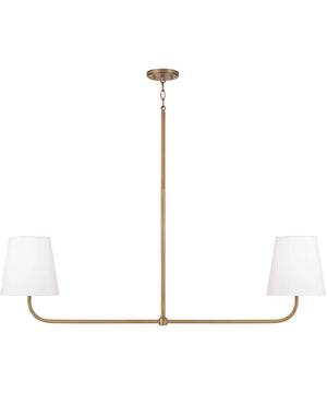 Brody 2-Light Island Aged Brass