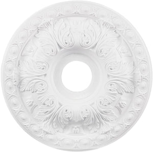 18"W Pennington  Ceiling Medallion White