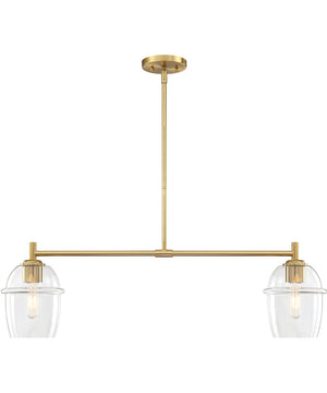 Summer Jazz 2 Light Island Brushed Gold