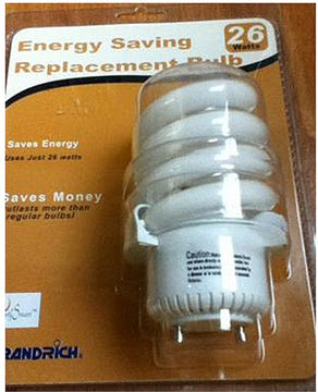 2"W Grandrich Replacement Bulb GU24 Bi Pin Compact Fluorescent Fluorescent