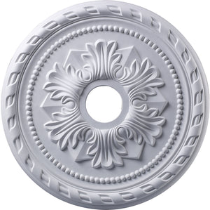 22"W Corinthian Ceiling Medallion White