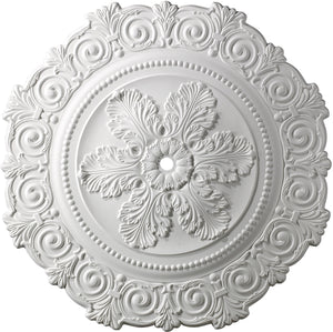 33"W Marietta Ceiling Medallion White